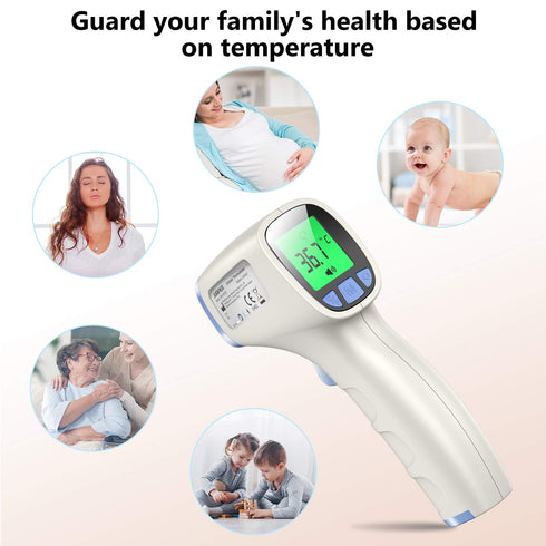 Forehead Thermometer, Non Contact for Forehead and Object Surface Measurement, Instant Reading and Fever Warning