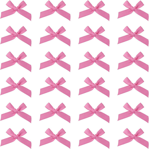 Sowaka 50 Pcs Mini Satin Bowknot Ribbon Bows, Flower Supplies for Gift Wrapping and DIY Crafting Projects
