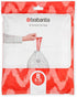 Brabantia PerfectFit Trash Bags, Size B/1.3 Gal, Thick Plastic Liners with Drawstring Handles, 40 Bags