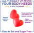 Zero Sugar Vitamin C Gummies - Immune Support & Antioxidant Dietary Supplement, Raspberry Flavor, 60 Count