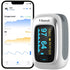Vibeat Bluetooth Fingertip Pulse Oximeter, Blood Oxygen Saturation Monitor with Finger O2 Meter, Batteries, Lanyard