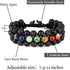 8mm Natural Lava Rock Stone Bracelets for Men - Healing Crystal Essential Oil Diffuser Beads Chakra Bracelet