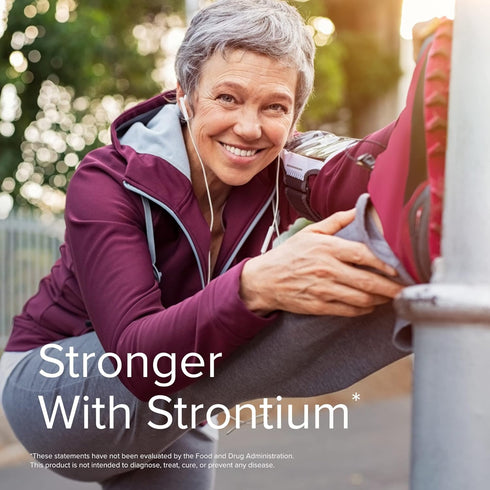 Terry Naturally Strontium Bone Health & Strength Support Supplement, 60 Vegan Capsules (Pack of 2)