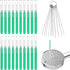 30pcs Shower Head Cleaner Tools - Multi-Sized Tiny Brushes for Anti-Clogging Cleaning (Green)