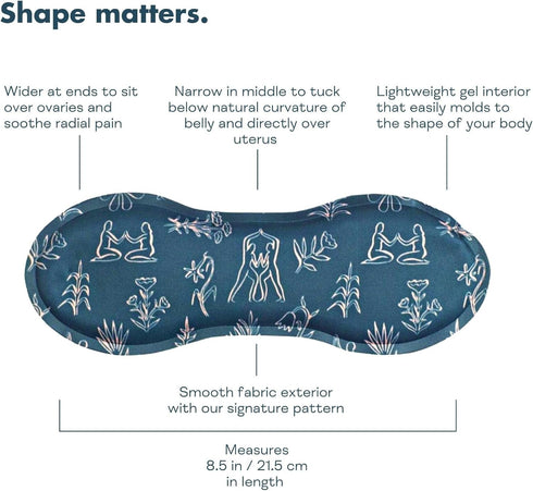 Nyssa Uterine Ice/Heat Gel Pack for Periods Cramp Relief and C-Section Recovery, FSA/HSA Eligible