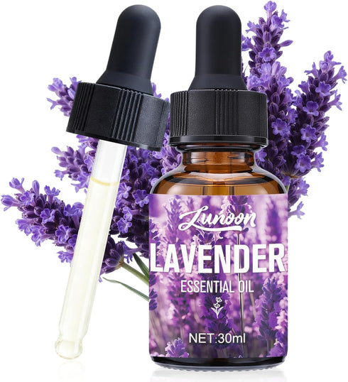 YILEST Lavender Essential Oil with Glass Dropper, Natural Lavendar Oil for Aromatherapy, Diffuser,