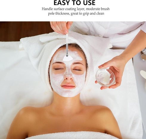 Ipetboom Face Mask Mixing Bowl Set, Clear Glass Facial Mask Bowl, Stick Spatula, Face Mask Brush