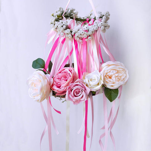 Winlyn 36 Colors 900 Yards Fabric Ribbons, Satin Ribbons, Metallic Glitter Rolls for Floral Bouquet Gifts Crafts Bows