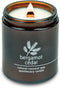 Hemlock Park Crackling Wood Wick Candle, Handcrafted with Natural Coconut Wax (8 oz, Bergamot Cedar)