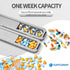 Tuffconny 2 7 Weekly Pill Organizer - Travel Medicine Organizer, Pill Boxes and Organizer Times a Day, Day Pretty Pill