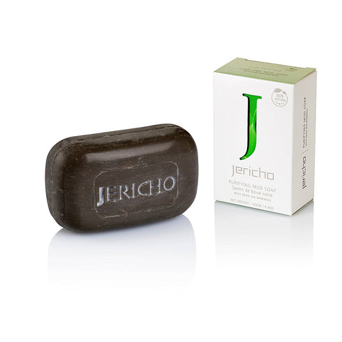 Jericho Dead Sea Mud Soap Bar, Mineral-Rich Cleanser for Oily, Combination, and Acne-Prone Skin