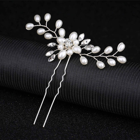 inSowni 30 Pack Silver Wedding Bridal Hair Side Combs + U Shaped Hair Pins Clips for Women Girls