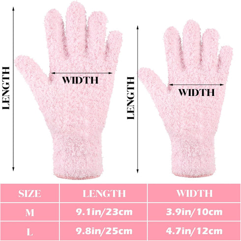 Bencailor 6 Pairs Microfiber Dusting Gloves, Cleaning Gloves for Plants House Blinds Car Dust Mitt (Large)