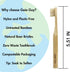 Gaia Guy Natural Bristle Bamboo Toothbrush for Kids, Compostable & Biodegradable, 6-Pack