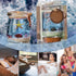 Tanxier 2024 New Oceans Theme Gel Candle,Scented Gel Candle Wax with Real Sand,Starfish and Conch,Oceans Theme Beach