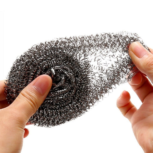 12 Pcs Stainless Steel Wool Scrubber, Soap Pads for Kitchen, Bathroom Cleaning Dishes, Pans, Ovens