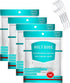 Travel Bagged Floss Dental Picks, Ultra Fine Adult Floss Sticks, 400 pcs Odorless Floss Toothpicks (White)