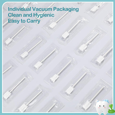 200 Pieces Baby Tongue Cleaner, Disposable Infant Oral Cleaner with Finger Toothbrush for Dental Care