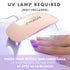 MOYOU LONDON Semi Cured Gel Nail Strips, 20 Pcs UV Gel Nail Wraps for Easy Salon-Quality Manicure
