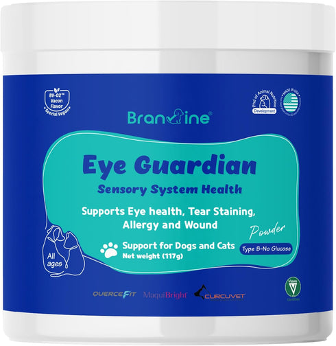 Eye Guardian for Cats and Dogs - Supports Eye Health, Tear Staining, Allergy, and Wound - 117g with MaquiBright