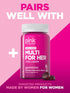 PINK Hair Skin Nails Gummies - 60 Count, Plus Collagen & Biotin, Strawberry Flavor
