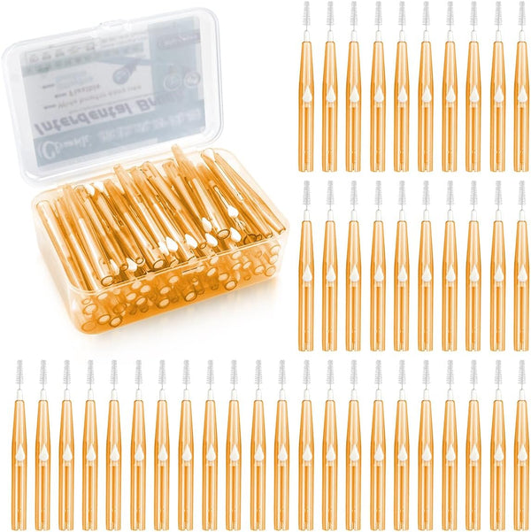 60PCS Soft Toothpick Refill Interdental Brush for Tooth Cleaning Tool, Flossing Head, Oral Hygiene for Braces