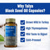 Black Seed Oil Softgel, High Thymoquinone - Immune Support, Digestive Health, Brain Function, Joint Mobility