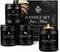 MKCLDE Candles for Men Gift Set, 4 Pack Masculine Scented Soy Candles for