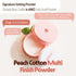 SKINFOOD Peach Cotton Multi Finish Powder 5g - Korean Peach Extract & Calamin Sebum Control Face Powder for Oily Skin