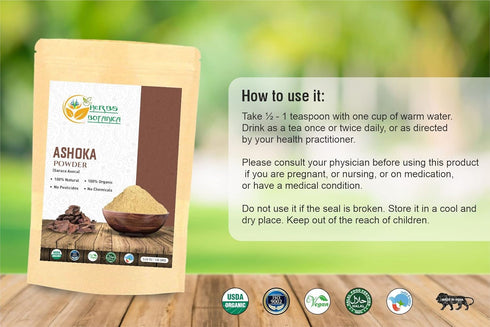 Ashoka Powder 5.3oz / 150 Grams | Saraca Indica - Traditional Uterine Tonic for Reproductive Health