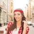 WILLBOND 16 Pieces Headbands with Buttons for Mask, Non Slip Wide Nursing Headbands for Women