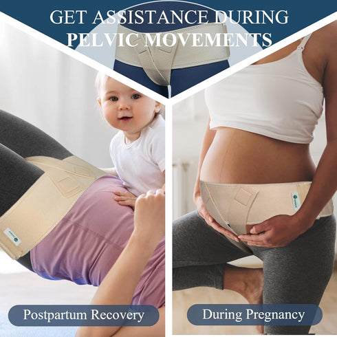 Pelvic Support Belt for Prolapse with V-Sling for Pregnancy SPD, Vulvar Varicosities, LCS, Pelvic Floor, Organ Prolapse