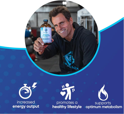 NuEthix Formulations Liposomal L-Carnitine Supplement - 600mg with L-Citrulline for Healthy Weight Management