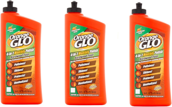 ORANGE GLO Hardwood Floor 4-in-1 Monthly Polish, 24 fl. oz. (3 Pack)
