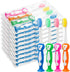 Toddler Toothbrush Kids Pack of 60, Individually Wrapped Manual Suction Cup Animal Toothbrushes for Home and Travel