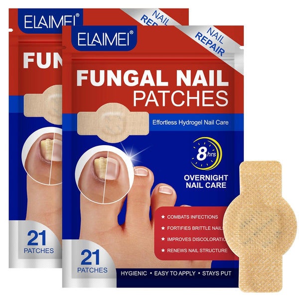 Nyloriaine Fungal Nail Patches 42Pcs, Toenail Treatment Extra Strength, Nail Repair for Damaged