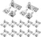 SULIKJHUI 20 Sets Battery Contacts Plate Set, Battery Spring Conversion Kit for AA/AAA