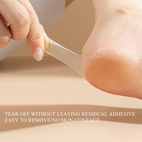SooGree (50) Heel Protectors Sticker PU Waterproof Anti-wear Foot Care Protection Sticke Pad Ultra-Thin Transparent