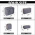 Waterproof Large Makeup Bag Pouch, Nylon Women Travel Toiletry Storage Bag, Houndstooth Cosmetic Organizer for Girls
