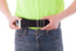 COW&COW Transfer and Gait Belt with Metal Buckle for Caregiver Nurse, 2 inch Black, 72"
