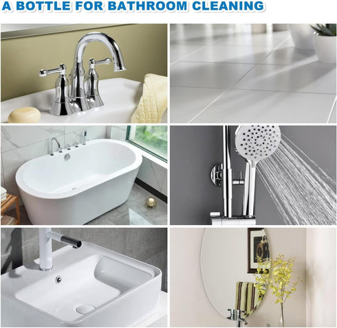 LinTsing 2 Bathroom Descaler Spray, PCS Stubborn Stains Cleaner, Bathroom Foam Cleaner Spray, Bubble Cleaner Foam
