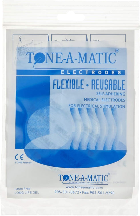 TAMTEC Adhesive Replacement Electrodes/Sticky Pads - 20 Pack for Electronic Muscle Stimulator (EMS) / TENS (Small, 2")
