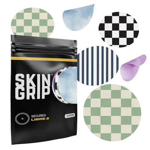 Skin Grip Adhesive Patches for Libre 2 CGM, Waterproof & Sweatproof Medical Tape for 10-14 Days