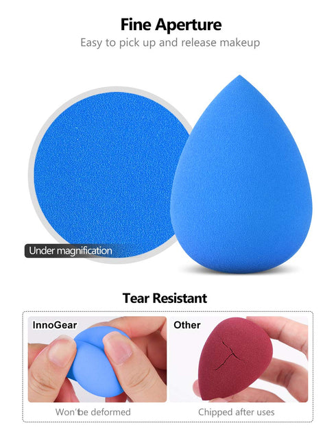 InnoGear Makeup Sponge, 10 Pcs Blender Set, Beauty Cosmetic Foundation Applicator Puff, Multi Colored