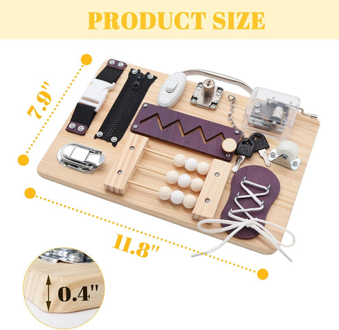 NZNDB Fidget Busy Board for Adults with Dementiam Activities for Seniors, Calming Activities and Games for Autism