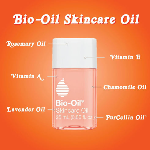Bio-Oil Dry Skin Travel Skincare Bundle - 1.7 Oz Oil & 2 Oz Gel for Hydration
