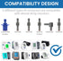 Extra Large Blood Pressure Cuff for Big Arms, XL Bp Cuff(38-55cm) - 6 Different Blood Pressure Connectors are Compatible with Almost All Bp Monitors