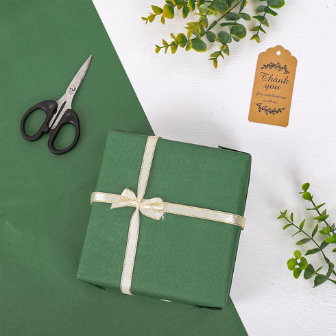 Whaline 90 Sheet Sage Gradient Green and Ivory Tissue Paper Set for Wedding Birthday Bouquet, 13.7 x 19.6 Inch