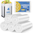 Magesh Small Trash Bags, 4 Gallon Trash Bag/Small Garbage Bags, Strong Wastebasket Liners