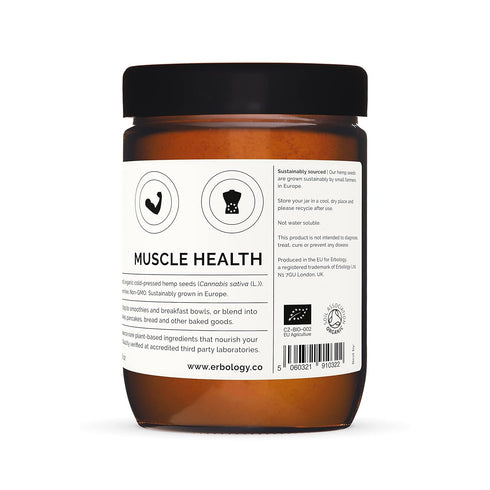 100% Organic Hemp Protein Powder 10.6 oz - Cold-Pressed from Hemp Seeds, High in Vitamin D, Raw, Vegan, Non-GMO